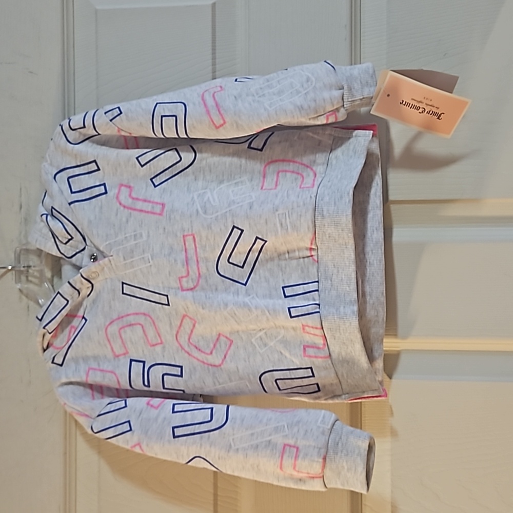 *FINAL* JUICY COUTURE SILVER HEATHER HOODIE: NEW WITH TAGS: SIZE 24 MTH
